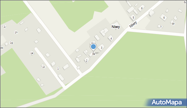 Niwy, Niwy, 3a, mapa Niwy