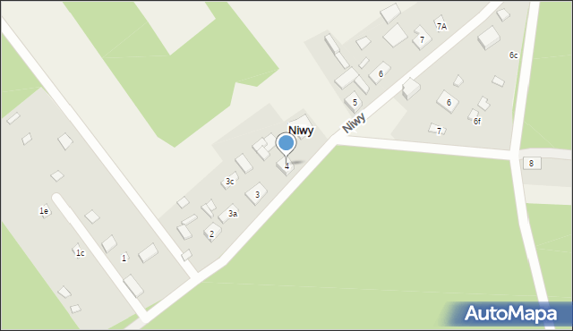 Niwy, Niwy, 4, mapa Niwy