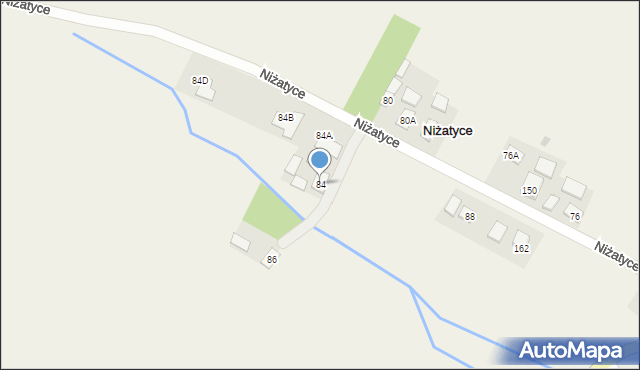 Niżatyce, Niżatyce, 84, mapa Niżatyce