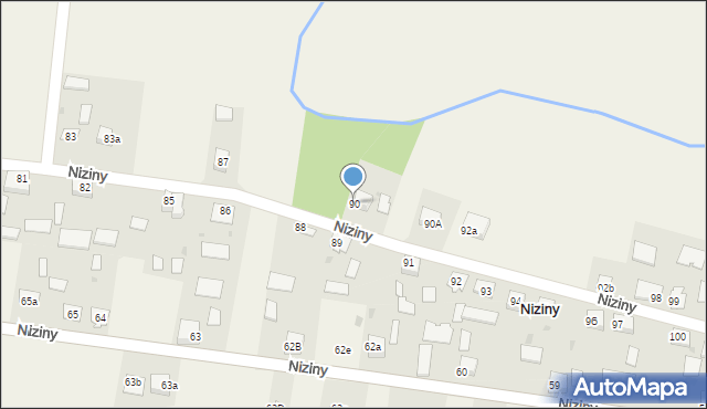 Niziny, Niziny, 90, mapa Niziny