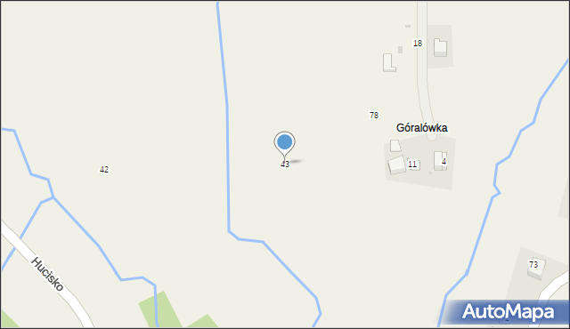 Niżowa, Niżowa, 43, mapa Niżowa