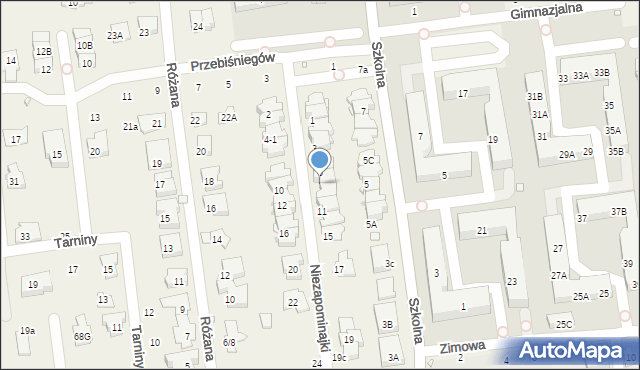 Nowa Iwiczna, Niezapominajki, 7, mapa Nowa Iwiczna