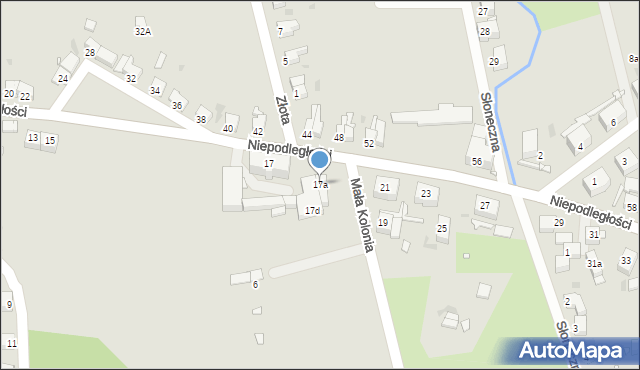 Nowa Ruda, Niepodległości, 17a, mapa Nowa Ruda