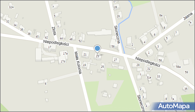 Nowa Ruda, Niepodległości, 23, mapa Nowa Ruda