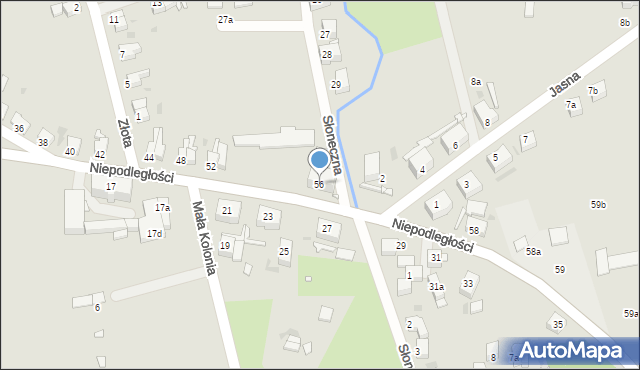 Nowa Ruda, Niepodległości, 56, mapa Nowa Ruda