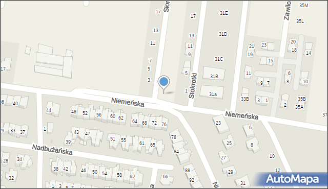 Nowodworce, Niemeńska, 25, mapa Nowodworce