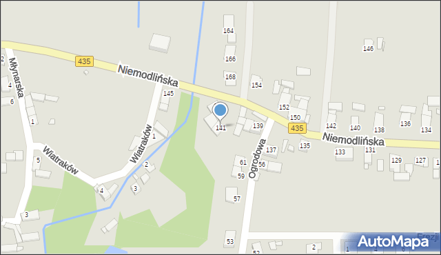 Opole, Niemodlińska, 141, mapa Opola