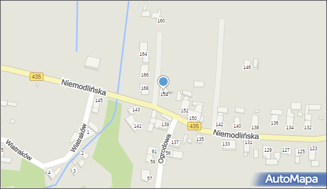 Opole, Niemodlińska, 154, mapa Opola