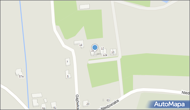 Płock, Niedzielaka Stefana, ks. prał., 14a, mapa Płock