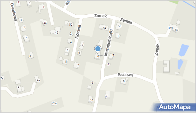 Pogórze, Niezapominajki, 6, mapa Pogórze