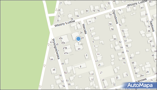 Przeźmierowo, Niecała, 4B, mapa Przeźmierowo