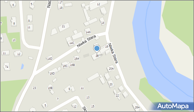Puszczykowo, Niwka Stara, 18, mapa Puszczykowo