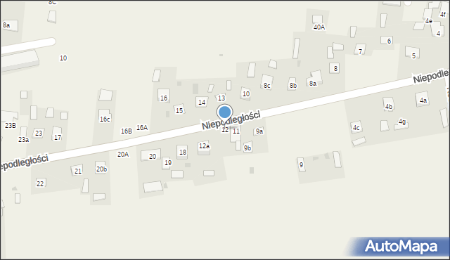 Ruda-Huta, Niepodległości, 12, mapa Ruda-Huta