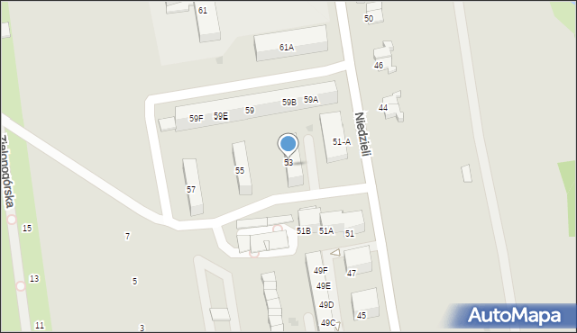 Ruda Śląska, Niedzieli Józefa, ks., 53, mapa Rudy Śląskiej