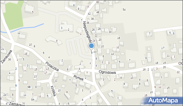 Rudawa, Niepodległości, 3, mapa Rudawa