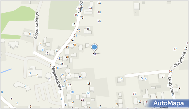 Rudawa, Niepodległości, 54, mapa Rudawa