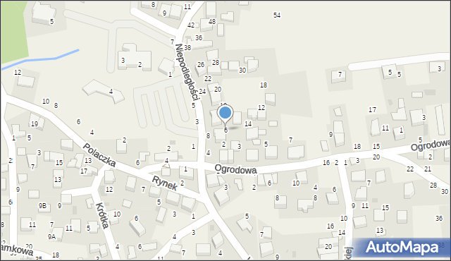 Rudawa, Niepodległości, 6, mapa Rudawa