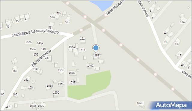 Rybnik, Niedobczycka, 149B, mapa Rybnika