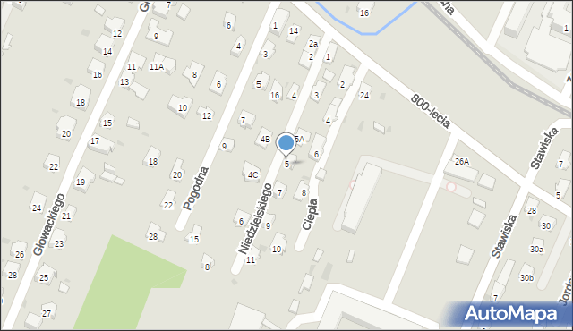 Sanok, Niedzielskiego Kazimierza, dr., 5, mapa Sanok