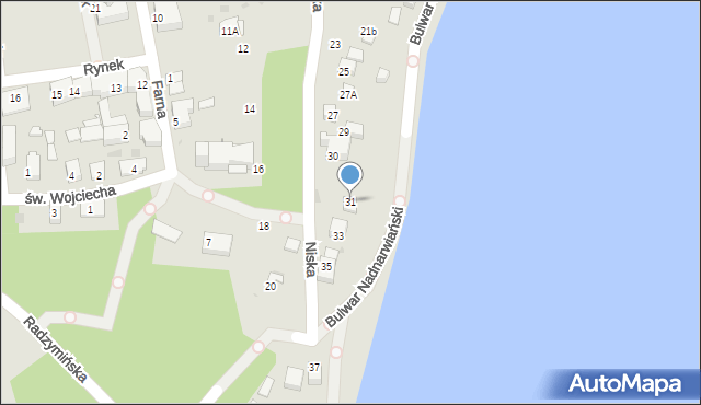 Serock, Niska, 31, mapa Serock