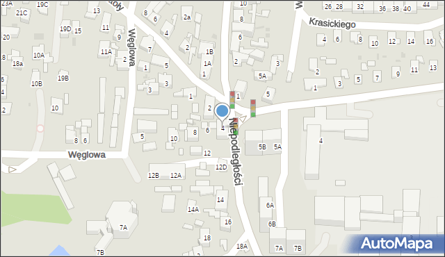 Siemianowice Śląskie, Niepodległości, 4, mapa Siemianowice Śląskie