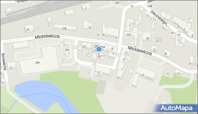 Skawina, Niepodległości, 10, mapa Skawina