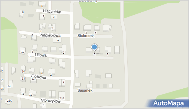 Sosnowiec, Niezapominajek, 5, mapa Sosnowca