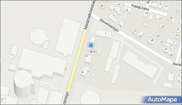 Środa Wielkopolska, Niedziałkowskiego Mieczysława, 30, mapa Środa Wielkopolska