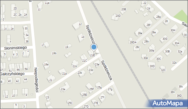 Stargard, Niepodległości, 21F, mapa Stargard