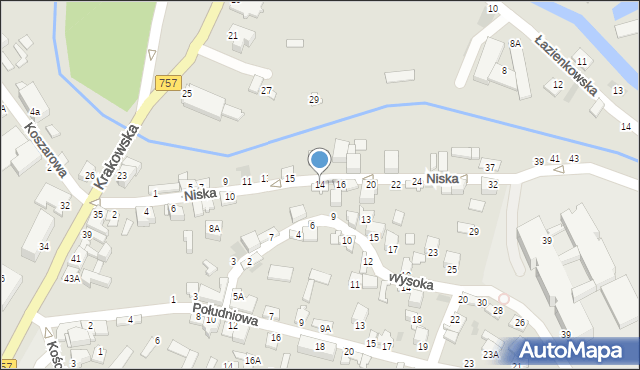 Staszów, Niska, 14, mapa Staszów