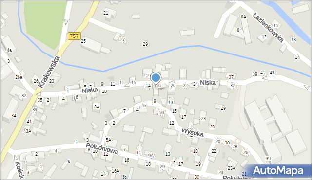 Staszów, Niska, 18A, mapa Staszów