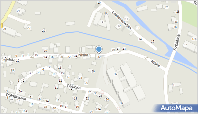 Staszów, Niska, 32, mapa Staszów