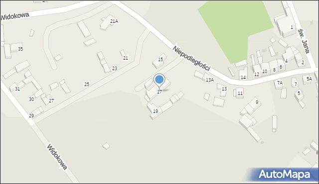 Strzegom, Niepodległości, 17, mapa Strzegom