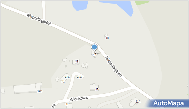 Strzegom, Niepodległości, 45, mapa Strzegom