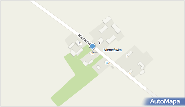 Suchodółka, Niemcówka, 10, mapa Suchodółka