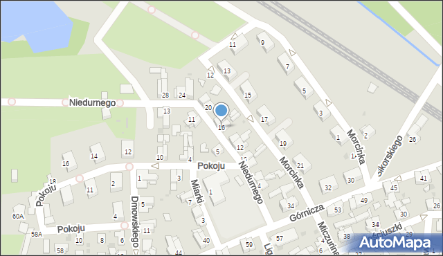 Świętochłowice, Niedurnego Piotra, 16, mapa Świętochłowice