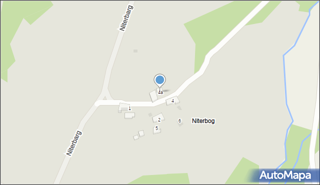 Szczawnica, Niterbarg, 4a, mapa Szczawnica