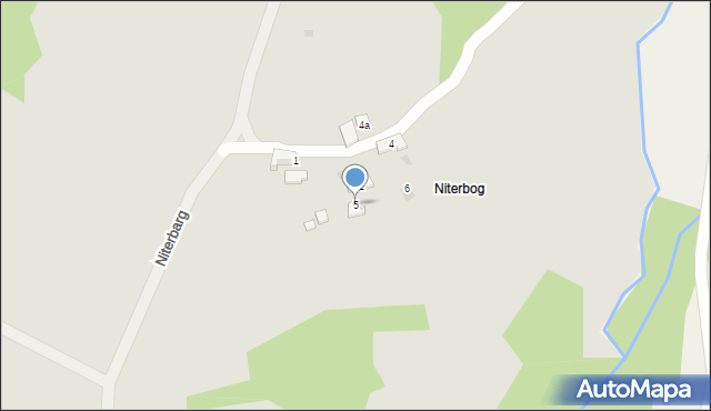 Szczawnica, Niterbarg, 5, mapa Szczawnica