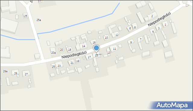 Tarnówka, Niepodległości, 15, mapa Tarnówka