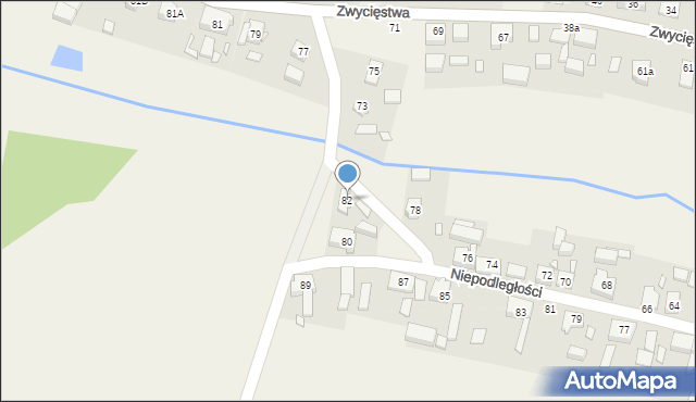 Tarnówka, Niepodległości, 82, mapa Tarnówka