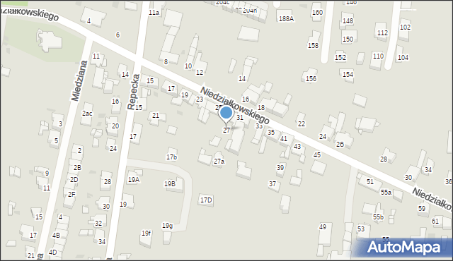 Tarnowskie Góry, Niedziałkowskiego Mieczysława, 27, mapa Tarnowskie Góry