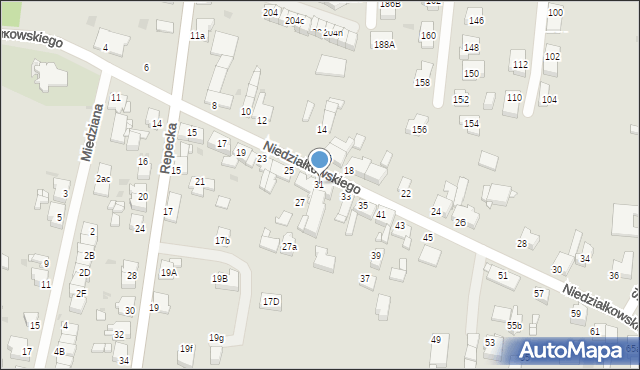 Tarnowskie Góry, Niedziałkowskiego Mieczysława, 31, mapa Tarnowskie Góry