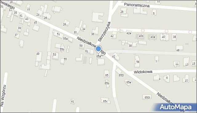 Tarnowskie Góry, Niedziałkowskiego Mieczysława, 65a, mapa Tarnowskie Góry