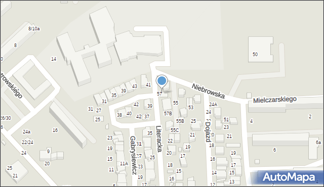 Tomaszów Mazowiecki, Niebrowska, 57A, mapa Tomaszów Mazowiecki