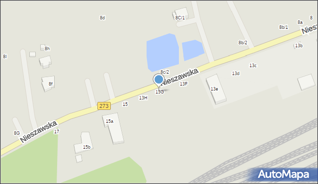 Toruń, Nieszawska, 13G, mapa Torunia