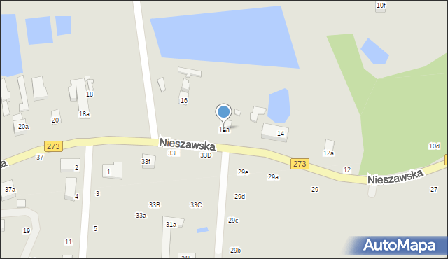 Toruń, Nieszawska, 14a, mapa Torunia