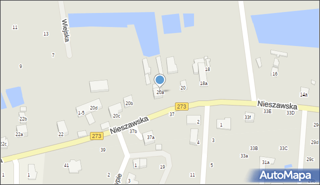 Toruń, Nieszawska, 20a, mapa Torunia