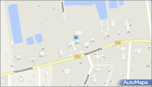 Toruń, Nieszawska, 20d, mapa Torunia