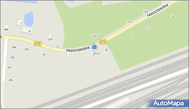 Toruń, Nieszawska, 27, mapa Torunia