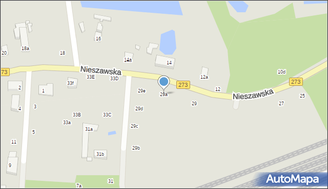 Toruń, Nieszawska, 29a, mapa Torunia